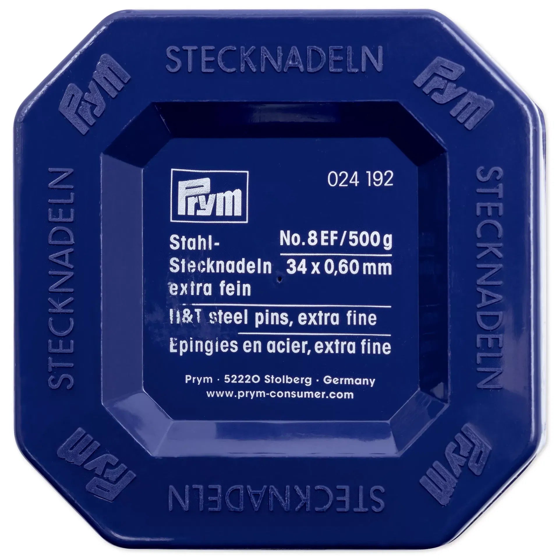 Prym Pins, 0.60 x 34mm, silver-colored, 500g