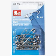 Prym Safety pins, 34mm, silver-colored
