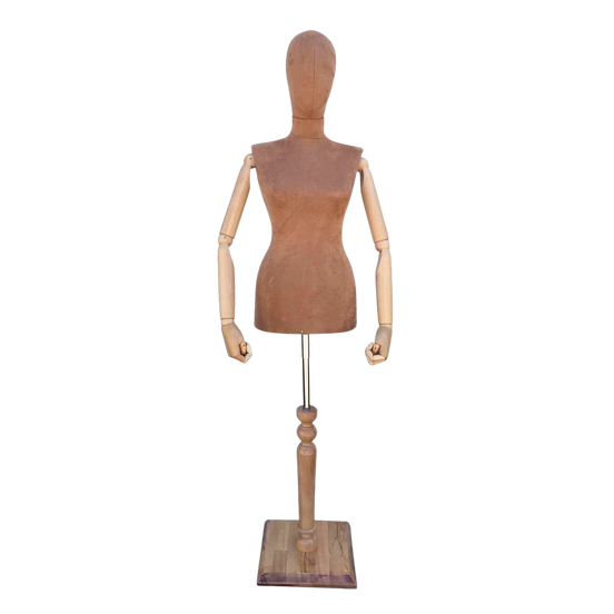 Wooden Sleeve Square Leg Display Mannequin