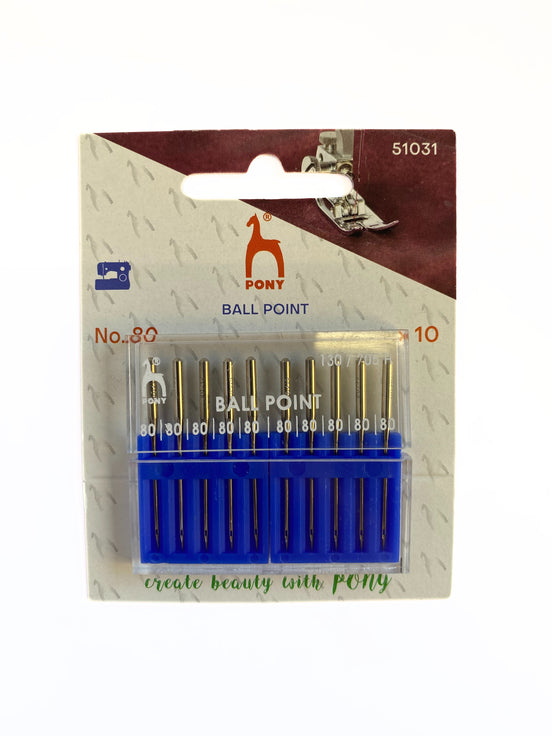 PONY Ballpoint Sewing Machine Needles