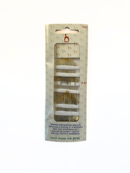 PONY Set of 50 pieces Sewing and darning needles