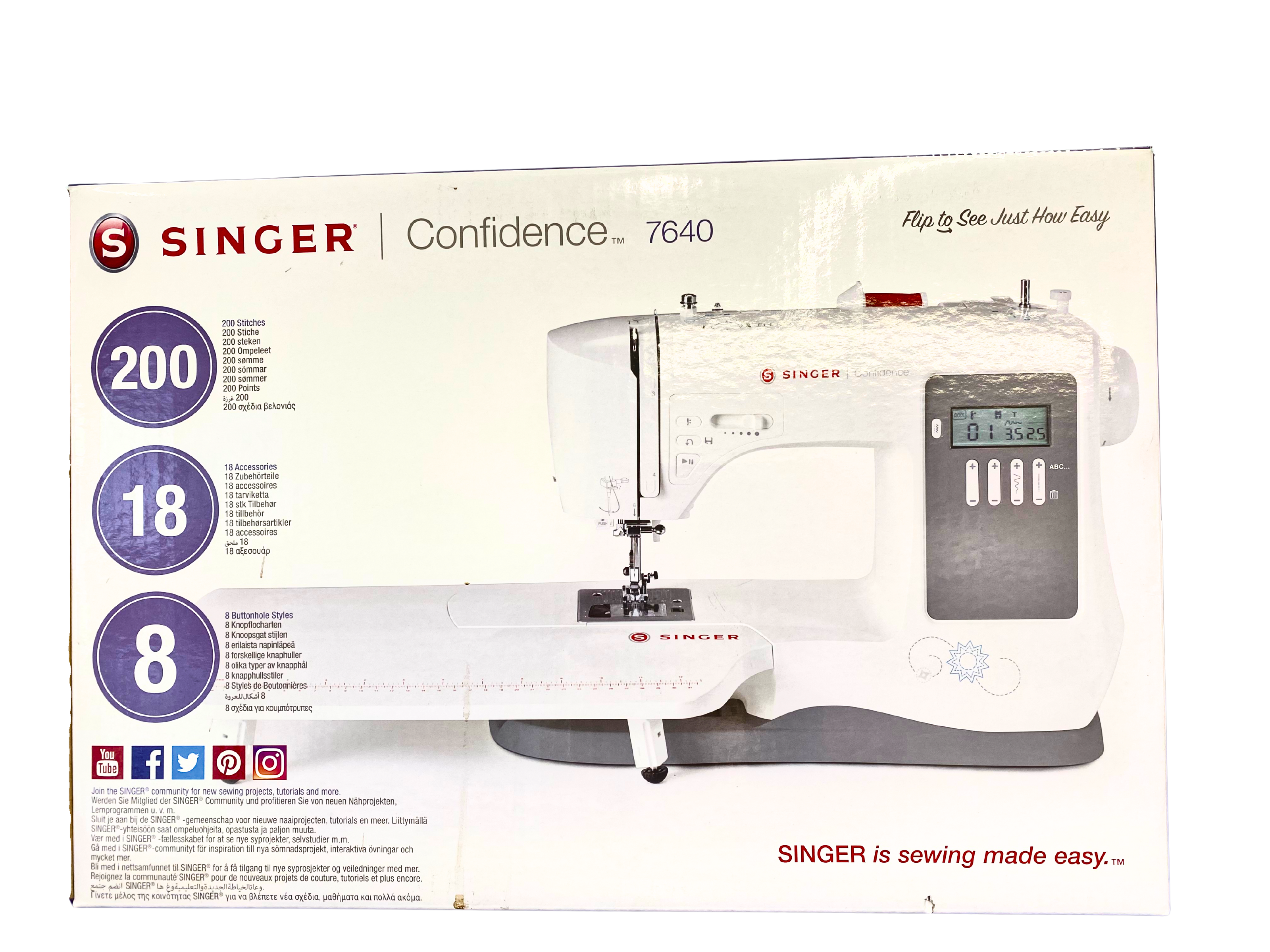 Singer 7640 Confidence Sewing Machine