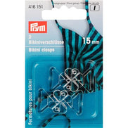 Prym Bikini and belt clasps Clover leaf transparent
