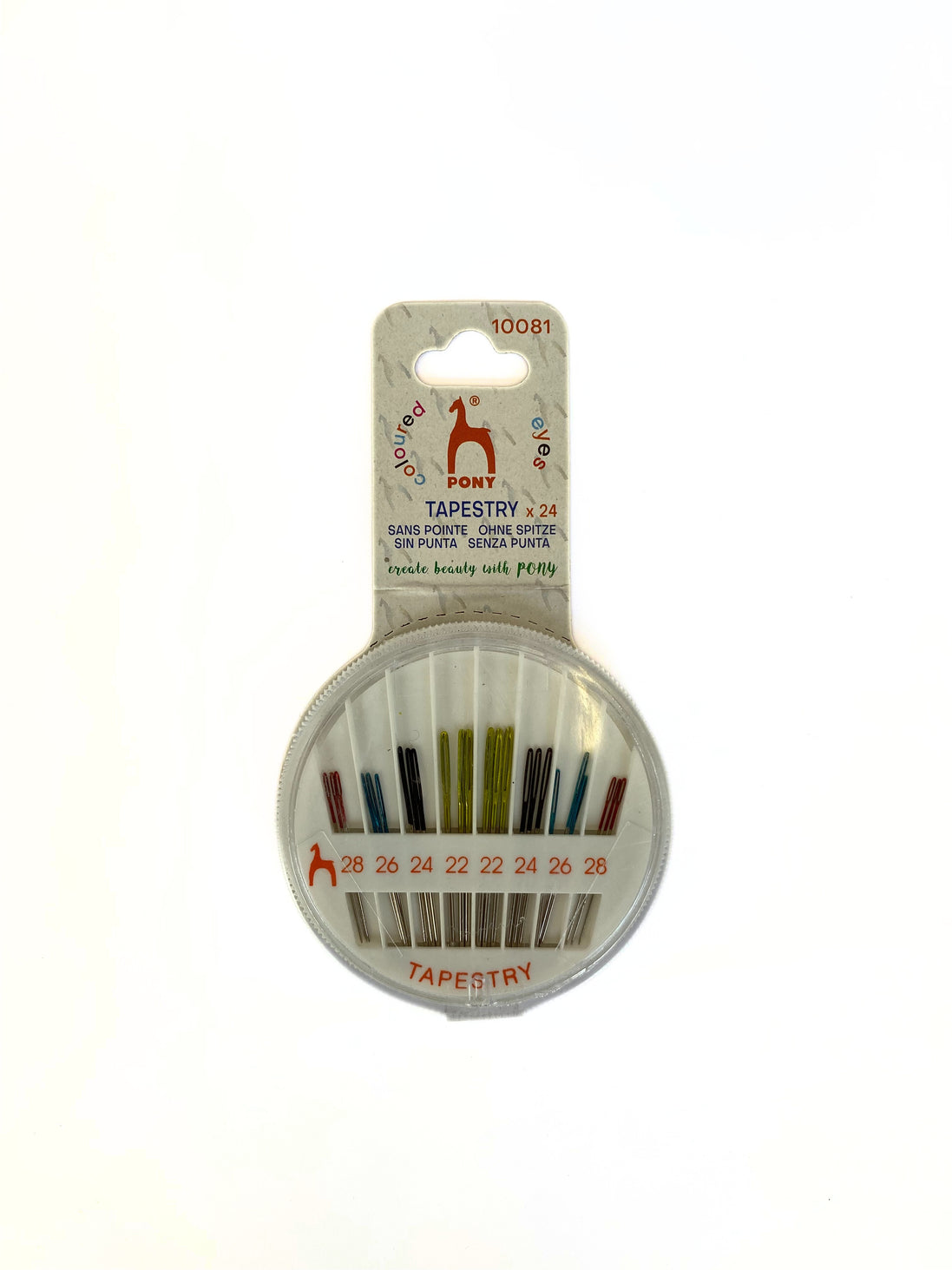 PONY Colored Eye Tapestry Needles x24