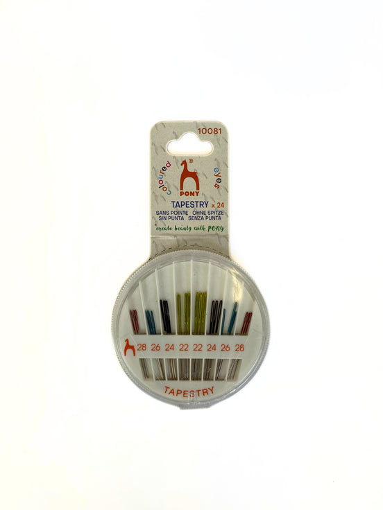 PONY Colored Eye Tapestry Needles x24