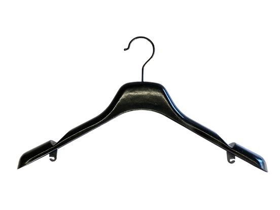 black plastic hanger