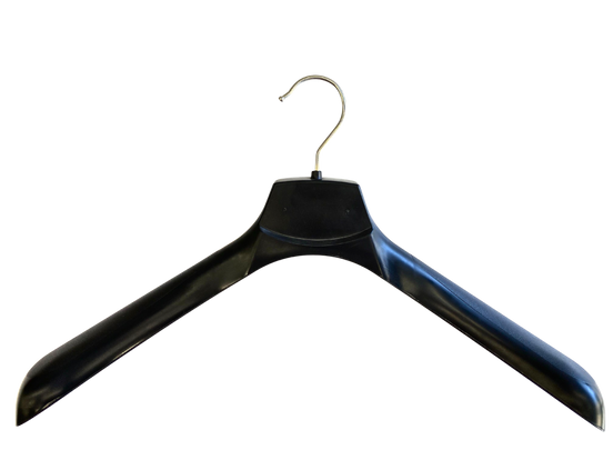 WIDE BLACK DISPLAY HANGER WITH CHROME HOOK