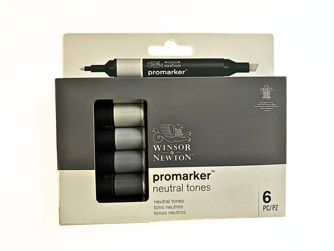 Winsor & Newton Promarker – Neutral Tones Set of 6