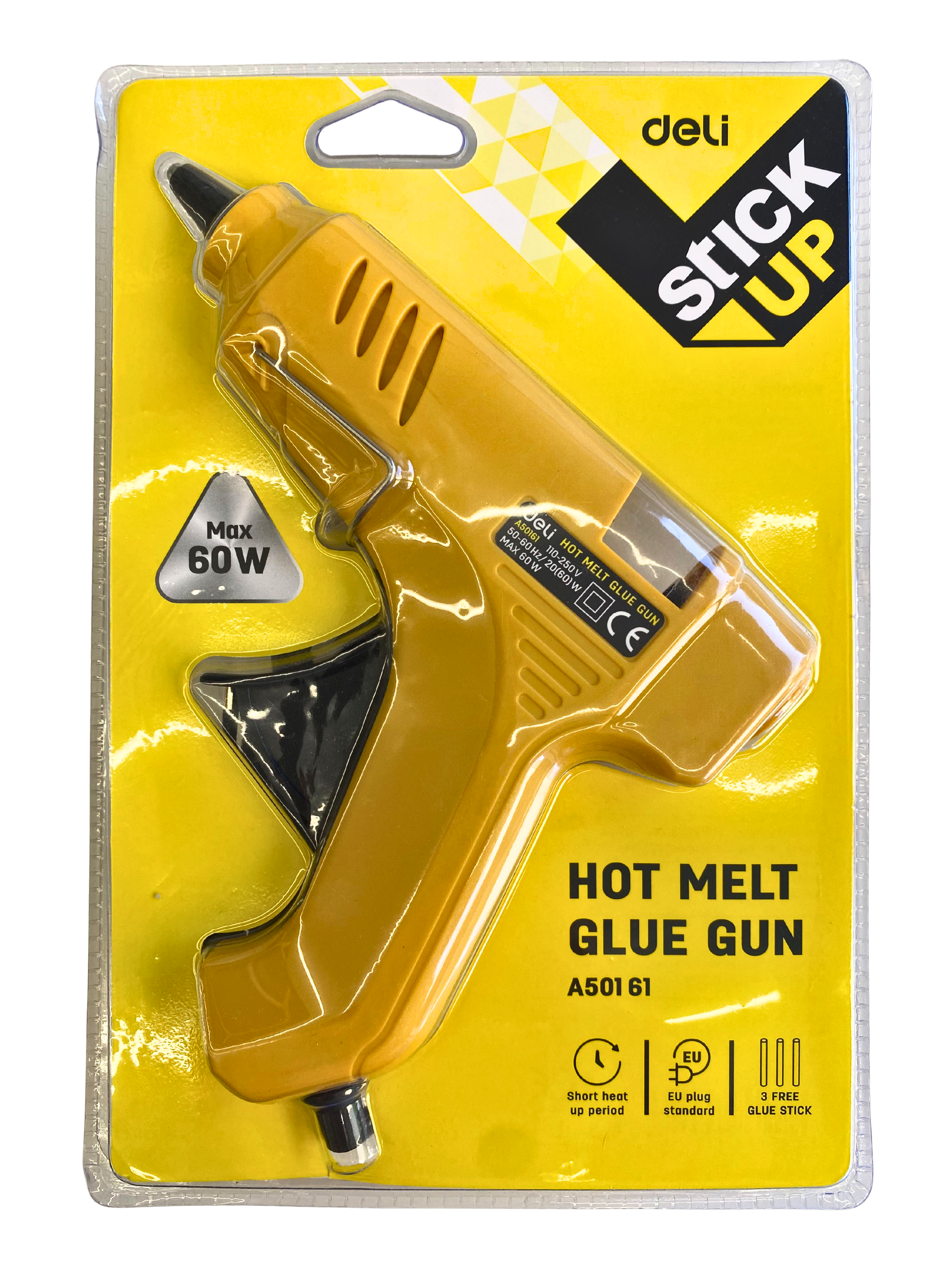Deli Hot Melt Glue Gun with Compatible Glue Sticks
