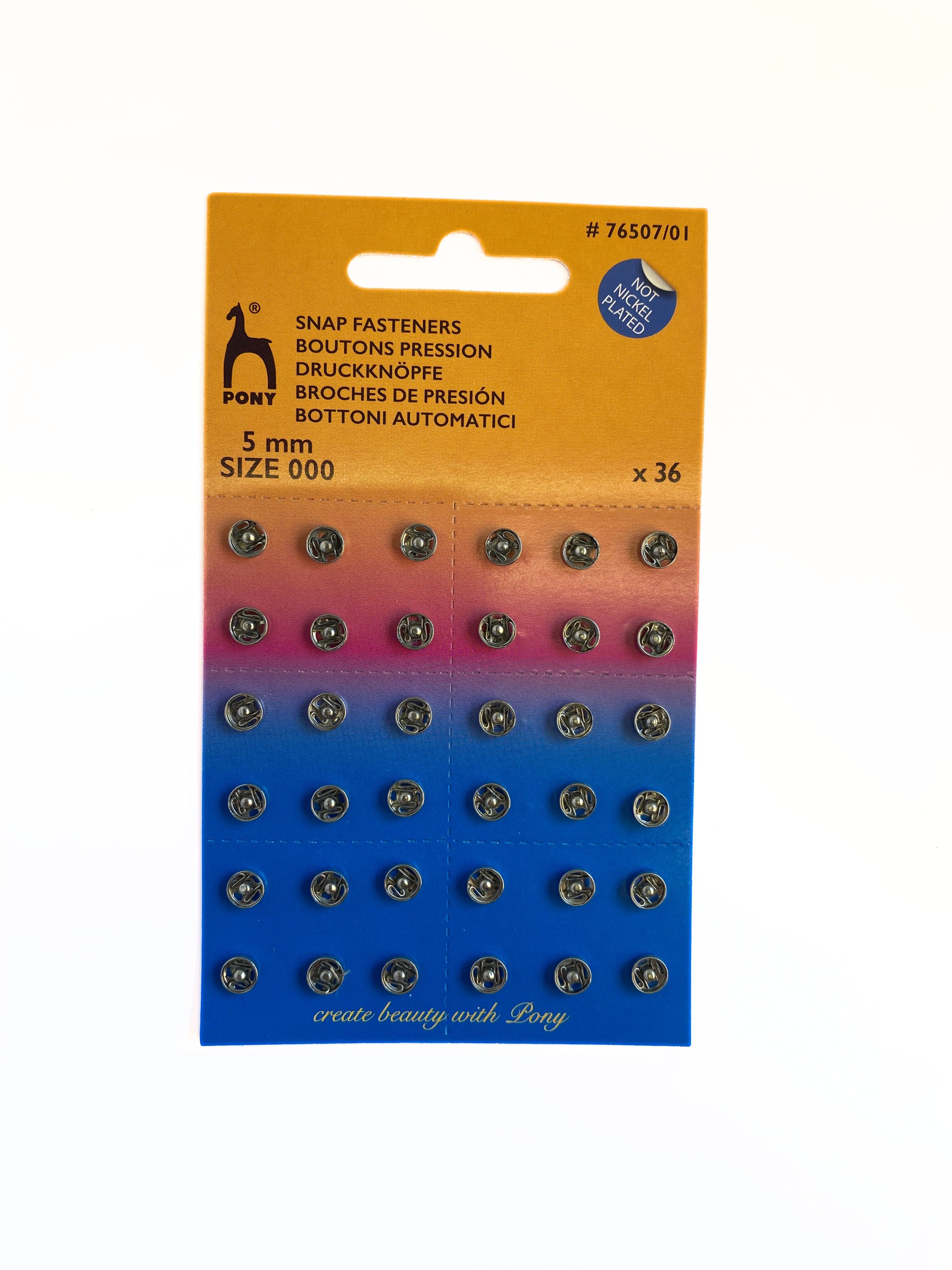 PONY Snaps Fasteners