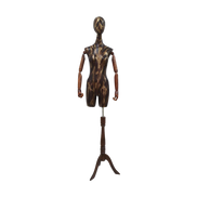 Women's Plastic Tailor Mannequin Fabric Head Wooden Sleeves