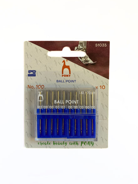 PONY Ballpoint Sewing Machine Needles