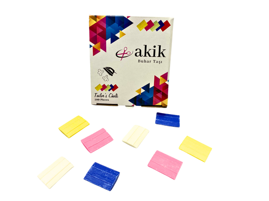 100 Pieces Colorful Tailor’s Chalk – Steam-Disappearing