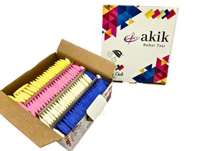 100 Pieces Colorful Tailor’s Chalk – Steam-Disappearing