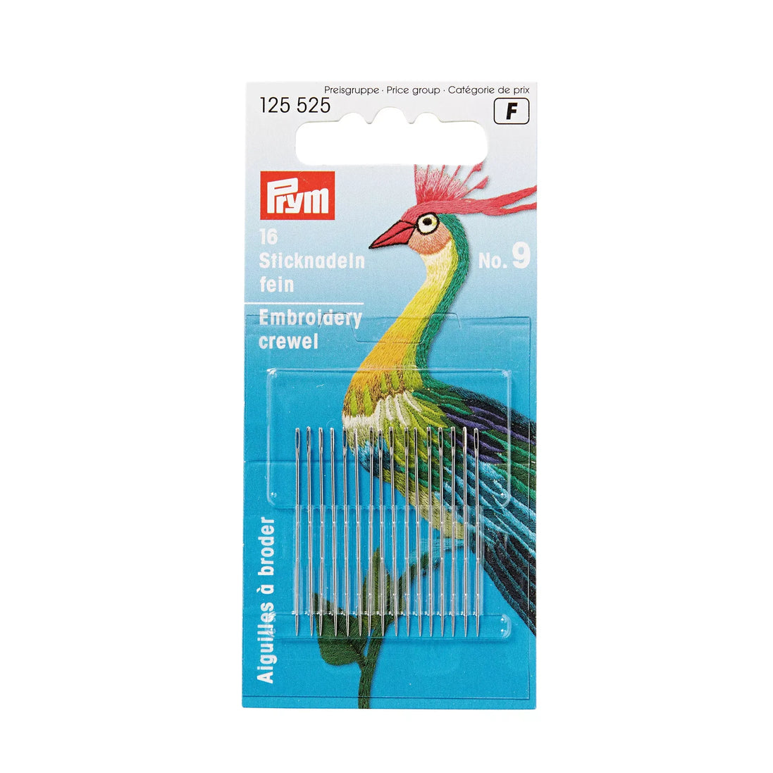 Prym Crewel needles, No. 9, 0.60 x 35mm