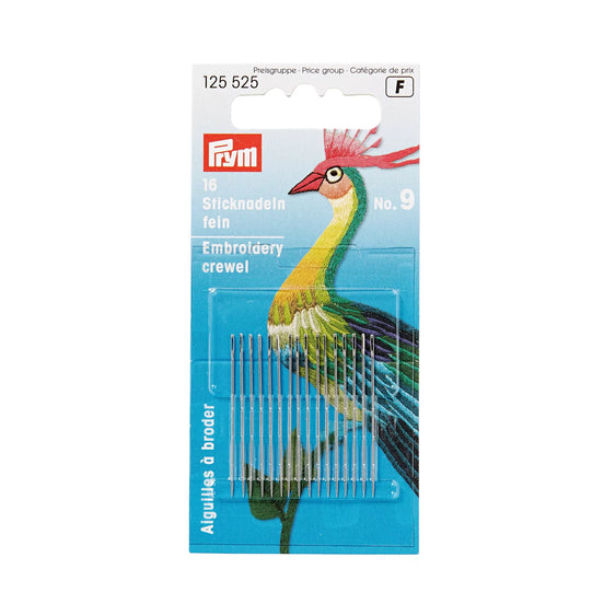 Prym Crewel needles, No. 9, 0.60 x 35mm