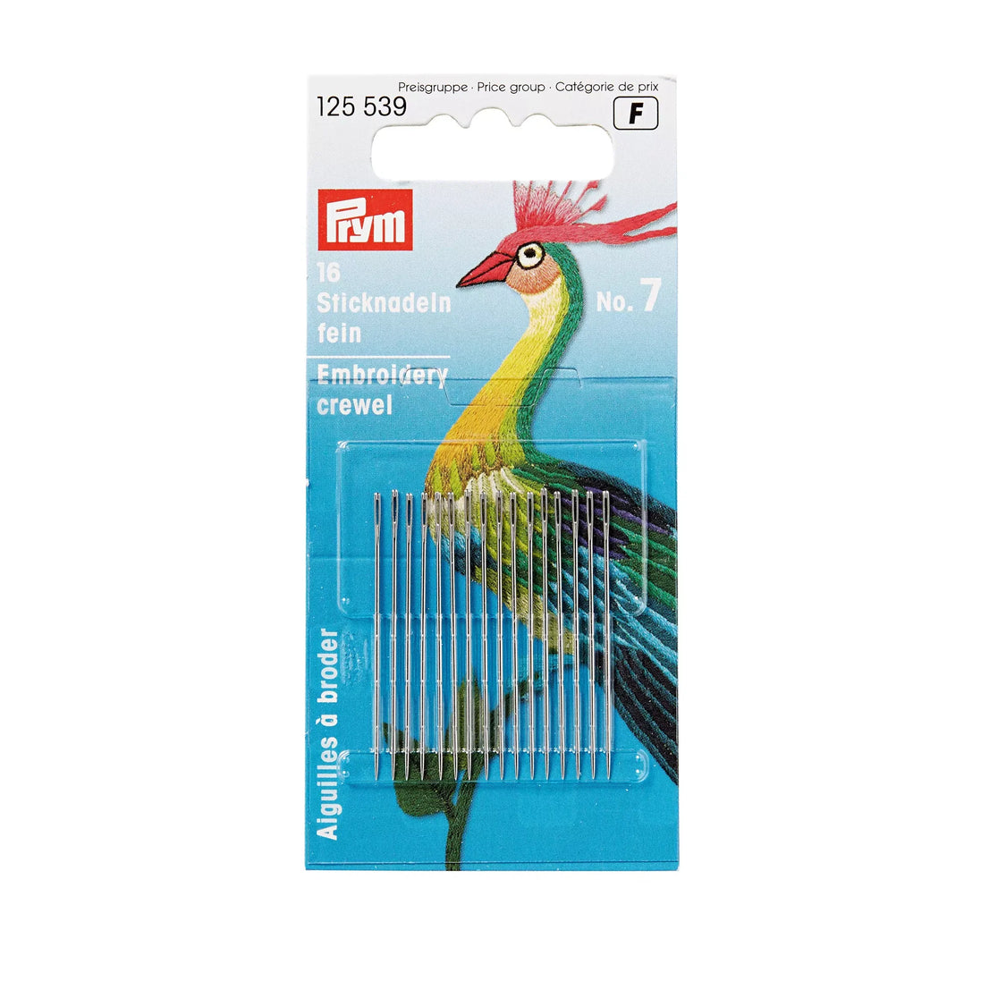 Prym Crewel needles, No. 7, 0.70 x 38mm