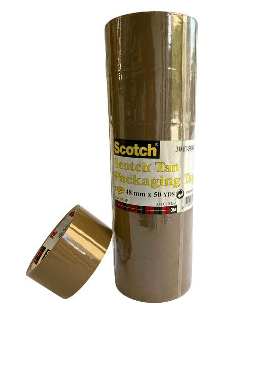 Scotch Tan Packaging Tape 301T-50Y6T