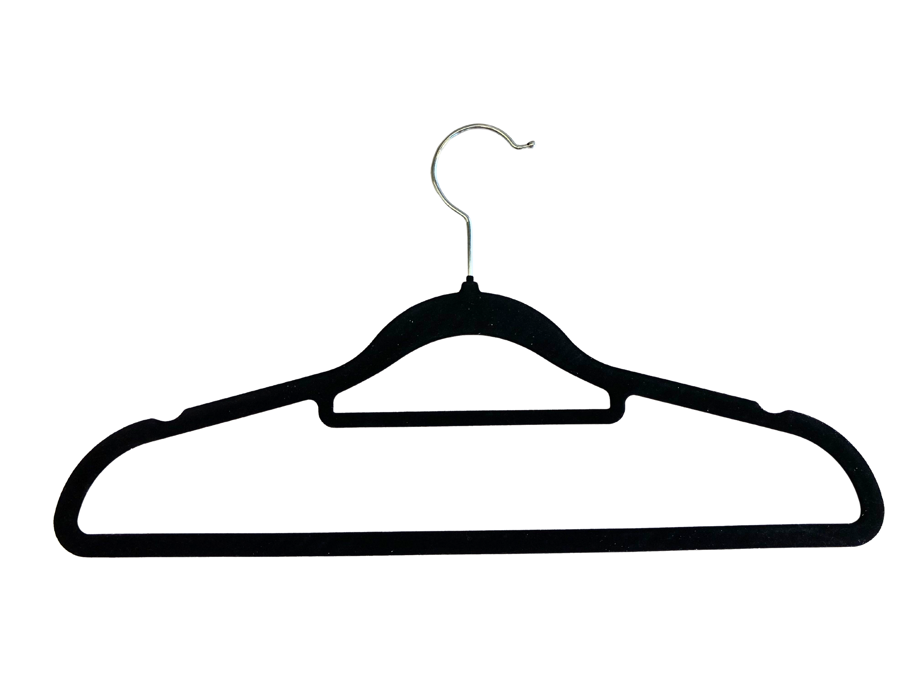 Velvet Hangers with Tie Bar