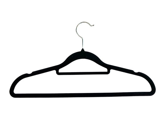 Velvet Hangers with Tie Bar