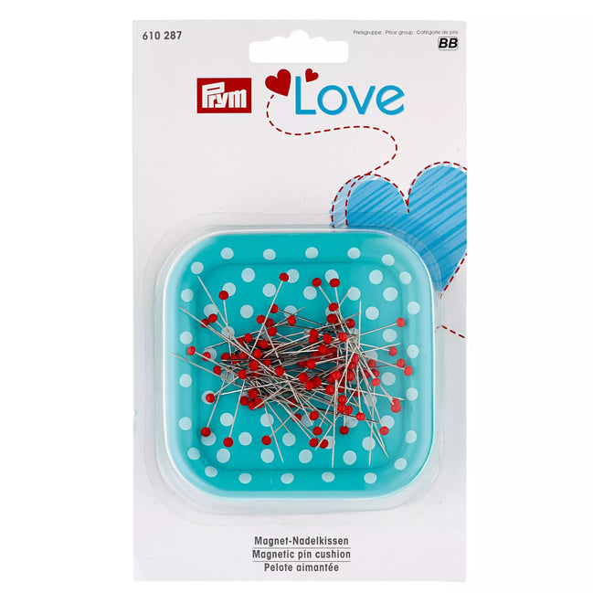 Prym Magnetic pincushion with glass-headed pins