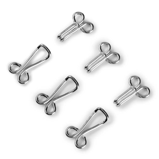 Prym Hooks and eyes, No. 9, silver-colored