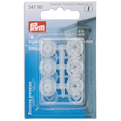 Prym Snap fasteners, 13mm, transparent